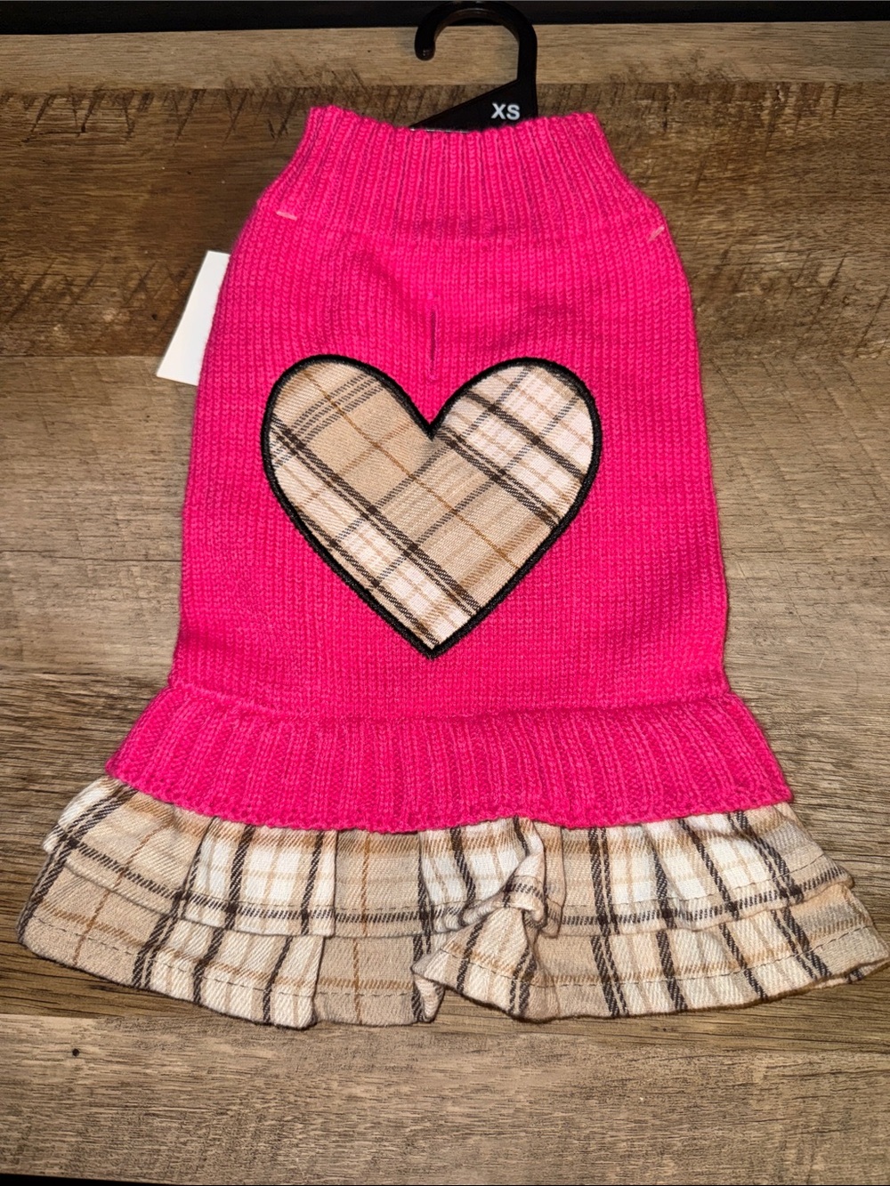 XS Pet Posse Dog Sweater with Heart